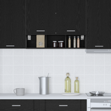 Hanging Cabinet Black Oak 20 x 29,5 x 80 cm Engineered Wood - Top-Down View