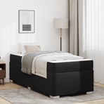 Bed Frame Black 90 x 190 cm PVC