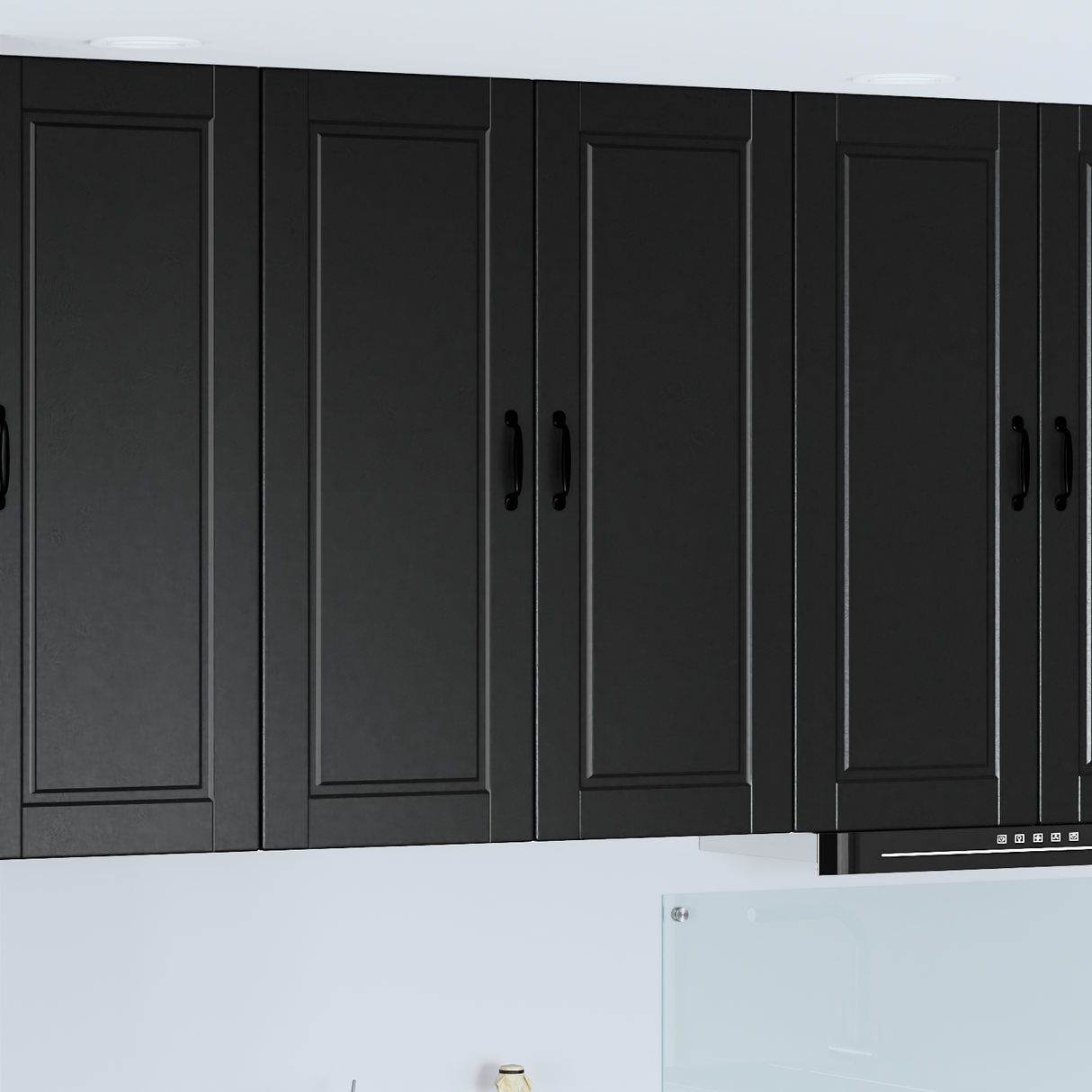 Wall Cabinet PORTO Black 80 x 31 x 100 cm Engineered Wood