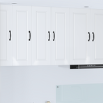 Wall Cabinet PORTO 2 pcs High Gloss White Engineered Wood