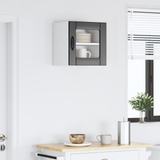 Wall Glass Cabinet LUCCA Black 40 x 31 x 40 cm Engineered Wood - Top-Down View
