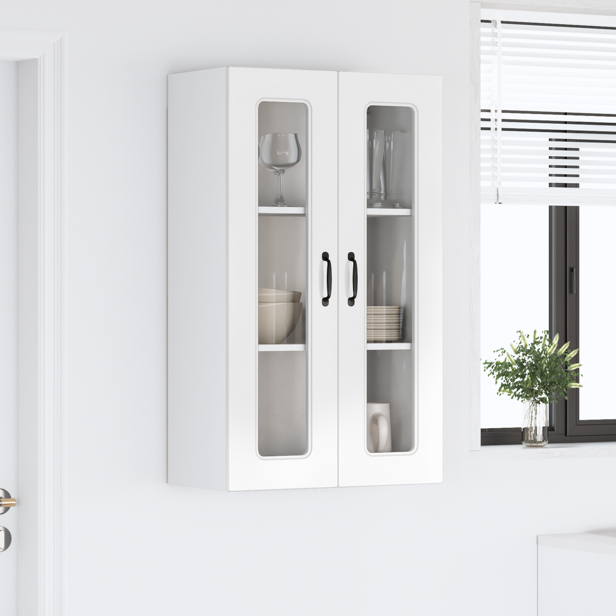 Dishwasher Panel Kalmar High Gloss White 60 x 31 x 100 cm