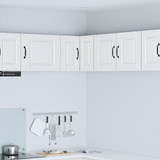 Wall Corner Cabinet PORTO White 57 x 57 x 40 cm Engineered Wood