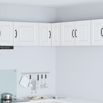 Wall Corner Cabinet PORTO White 57 x 57 x 40 cm Engineered Wood
