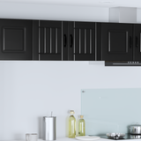Wall Cabinet LUCCA Black 40 x 31 x 40 cm Engineered Wood - Side View