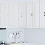 Wall Corner Cabinet PORTO White 57 x 57 x 100 cm