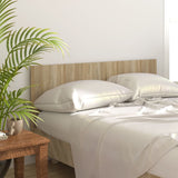 Bed Headboard Sonoma Oak 160 cm Engineered Wood - Front View