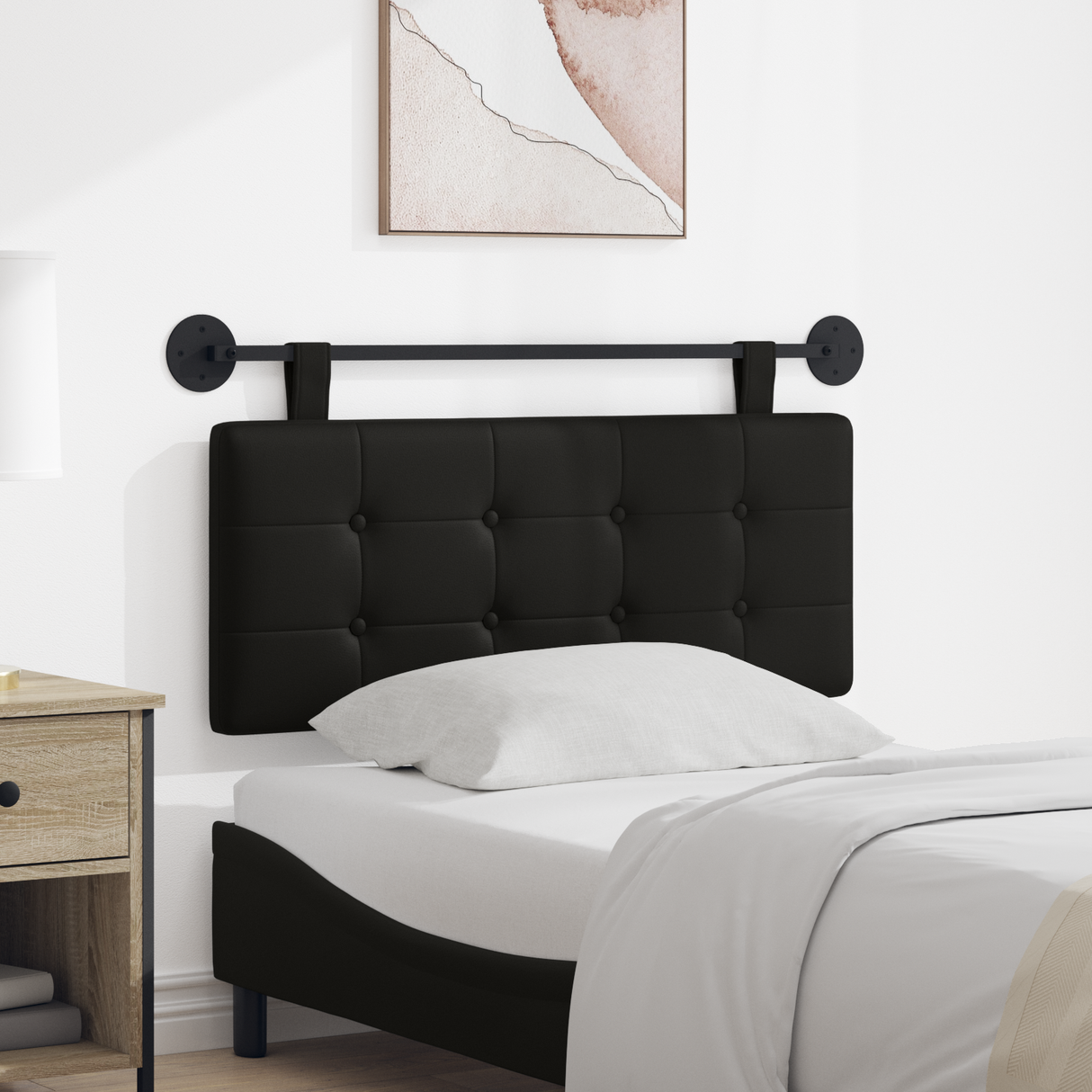 Hanging Headboard Faux Leather