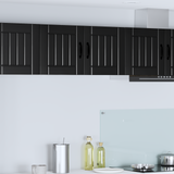 Wall Cabinet LUCCA Black 80 x 31 x 40 cm Engineered Wood - Side View
