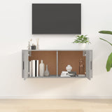 Wall Mounted TV Cabinet Concrete Grey 100x34.5x40 cm - Side View