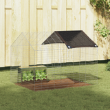 Rabbit Cage Silver 100 x 78 x 78 cm Galvanised Steel
