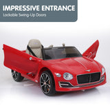 Bentley Exp 12 Speed 6E Licensed Kids Ride On Electric Car Red - Rear View