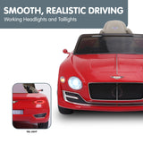 Bentley Exp 12 Speed 6E Licensed Kids Ride On Electric Car Red - Low Angle