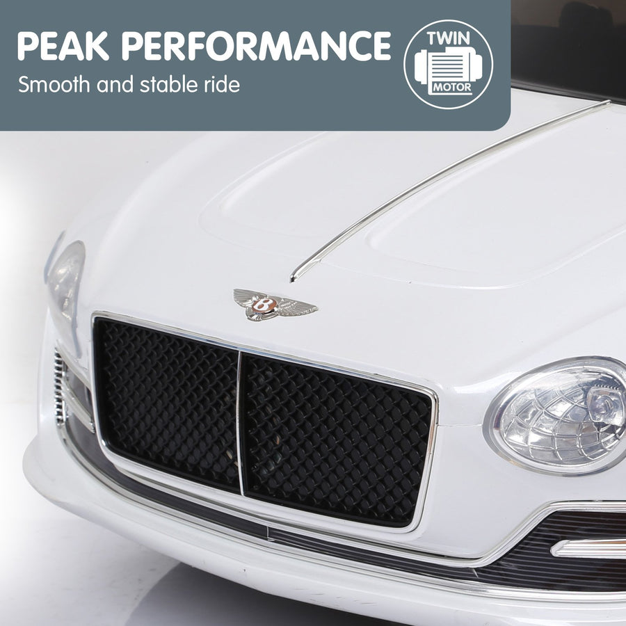 Bentley Exp 12 Speed 6E Licensed Kids Ride On Electric Car - White