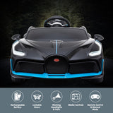 Licensed Bugatti Divo Kids Electric Ride On Car - Black