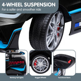 Licensed Bugatti Divo Kids Electric Ride On Car - Black - Low Angle