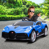 Licensed Bugatti Divo Kids Electric Ride On Car - Blue - Extra Image