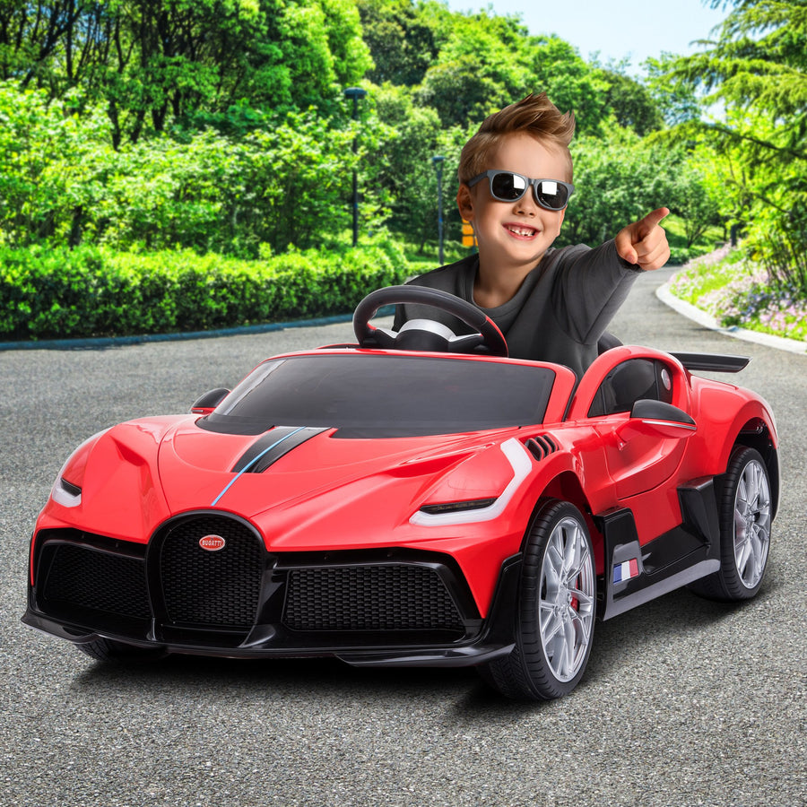 Licensed Bugatti Divo Electric Kids Ride-on Car - Red