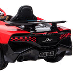 Licensed Bugatti Divo Electric Kids Ride-on Car - Red