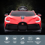 Licensed Bugatti Divo Electric Kids Ride-on Car - Red