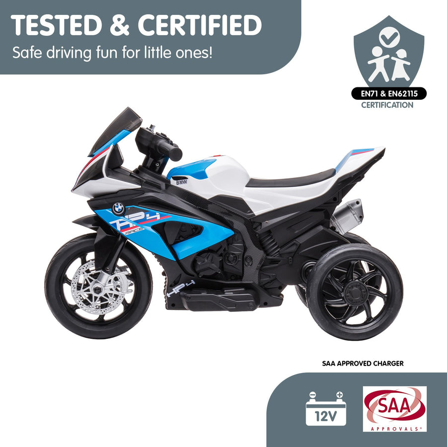 BMW HP4 Race Kids Toy Electric Ride On Motorcycle - Blue