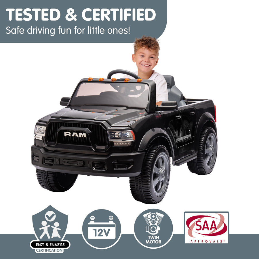 Dodge RAM Electric Ride On Car - Black