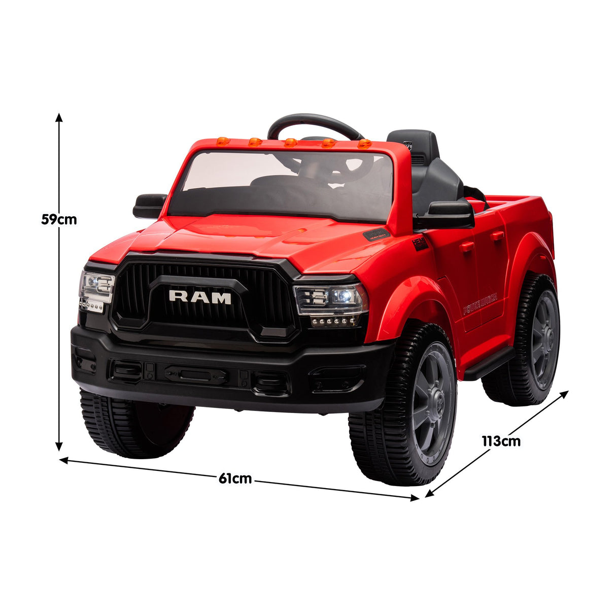 Dodge RAM Electric Ride On Car in Red