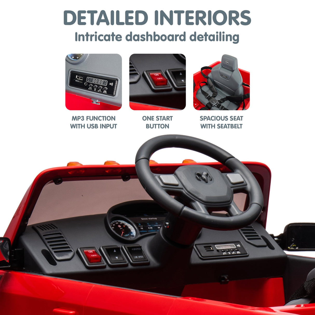 Dodge RAM Electric Ride On Car in Red