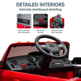 Dodge RAM Electric Ride On Car in Red - Close-Up Angle