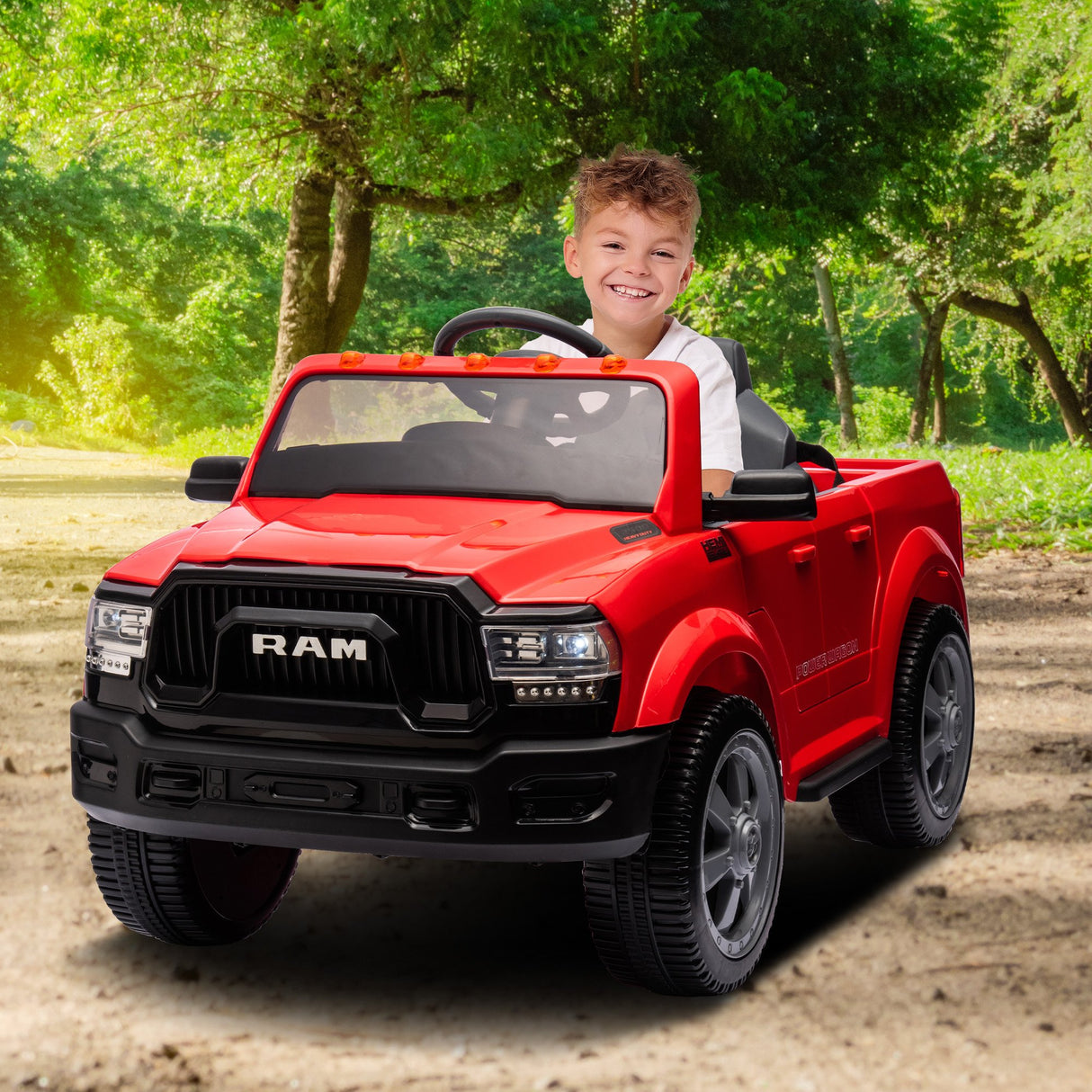 Dodge RAM Electric Ride On Car in Red