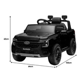 Ford Ranger Electric Kids Ride On Car - Black - Side View