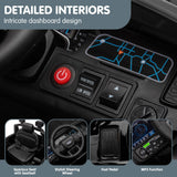 Ford Ranger Electric Kids Ride On Car - Black - Rear View