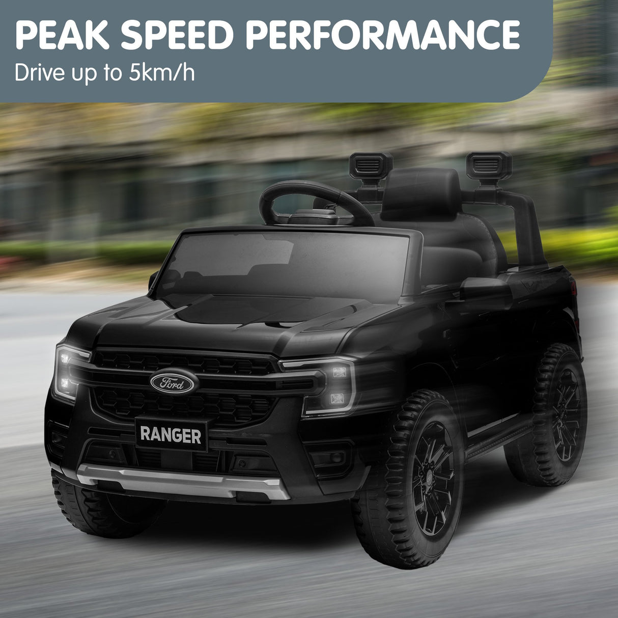 Ford Ranger Electric Kids Ride On Car - Black