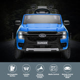 Ford Ranger Electric Kids Ride On Car in Blue - Rear View