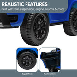 Ford Ranger Electric Kids Ride On Car in Blue - Low Angle
