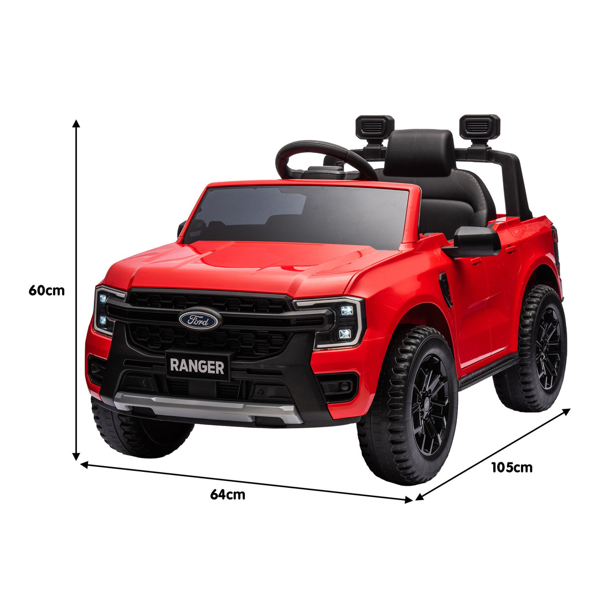 Ford Ranger Electric Kids Ride On Car in Red