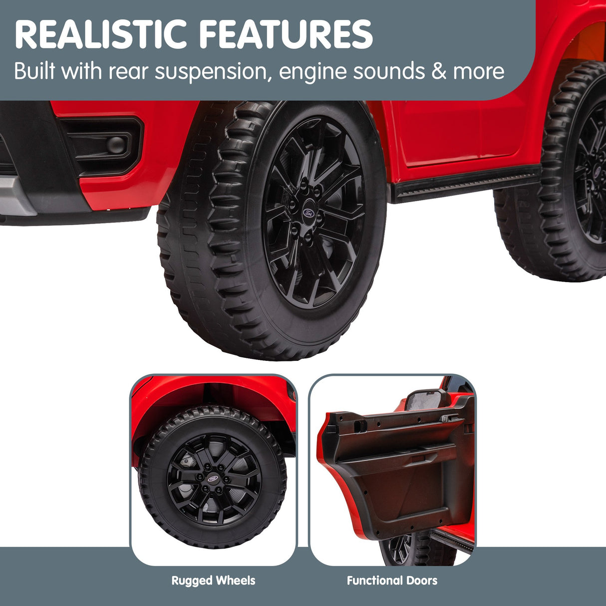 Ford Ranger Electric Kids Ride On Car in Red