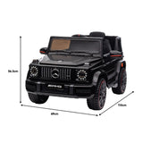 Mercedes Benz AMG G63 Licensed Kids Ride On Electric Car - Black - Front View