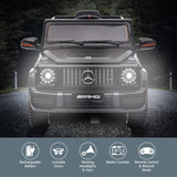 Mercedes Benz AMG G63 Licensed Kids Ride On Electric Car - Black - 45-Degree Angle