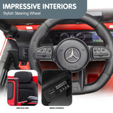 Mercedes Benz AMG G63 Licensed Kids Ride On Car Remote Control - Red - Top-Down View