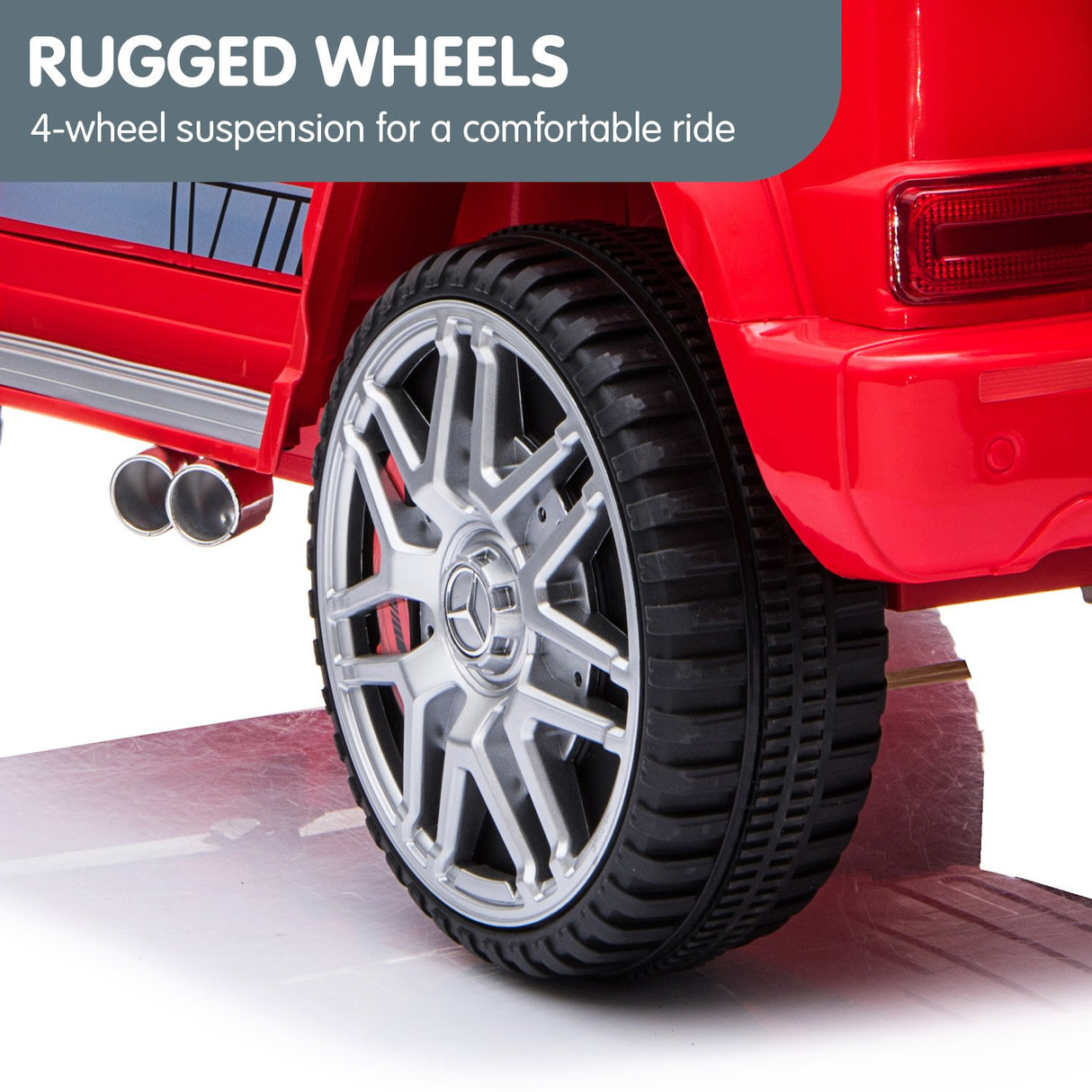 Mercedes Benz AMG G63 Licensed Kids Ride On Car Remote Control - Red
