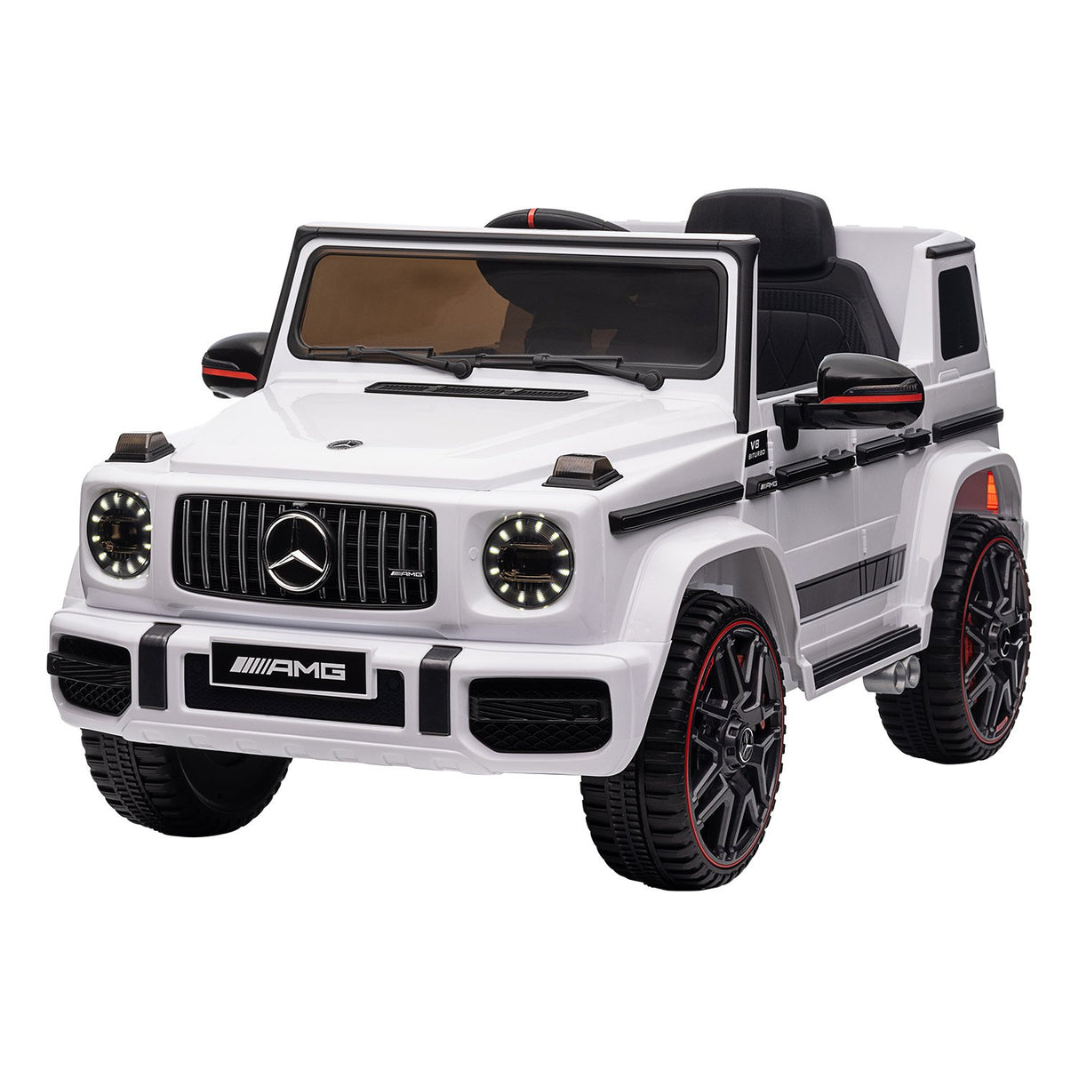 Mercedes Benz AMG G63 Licensed Kids Ride On Car Remote Control - White