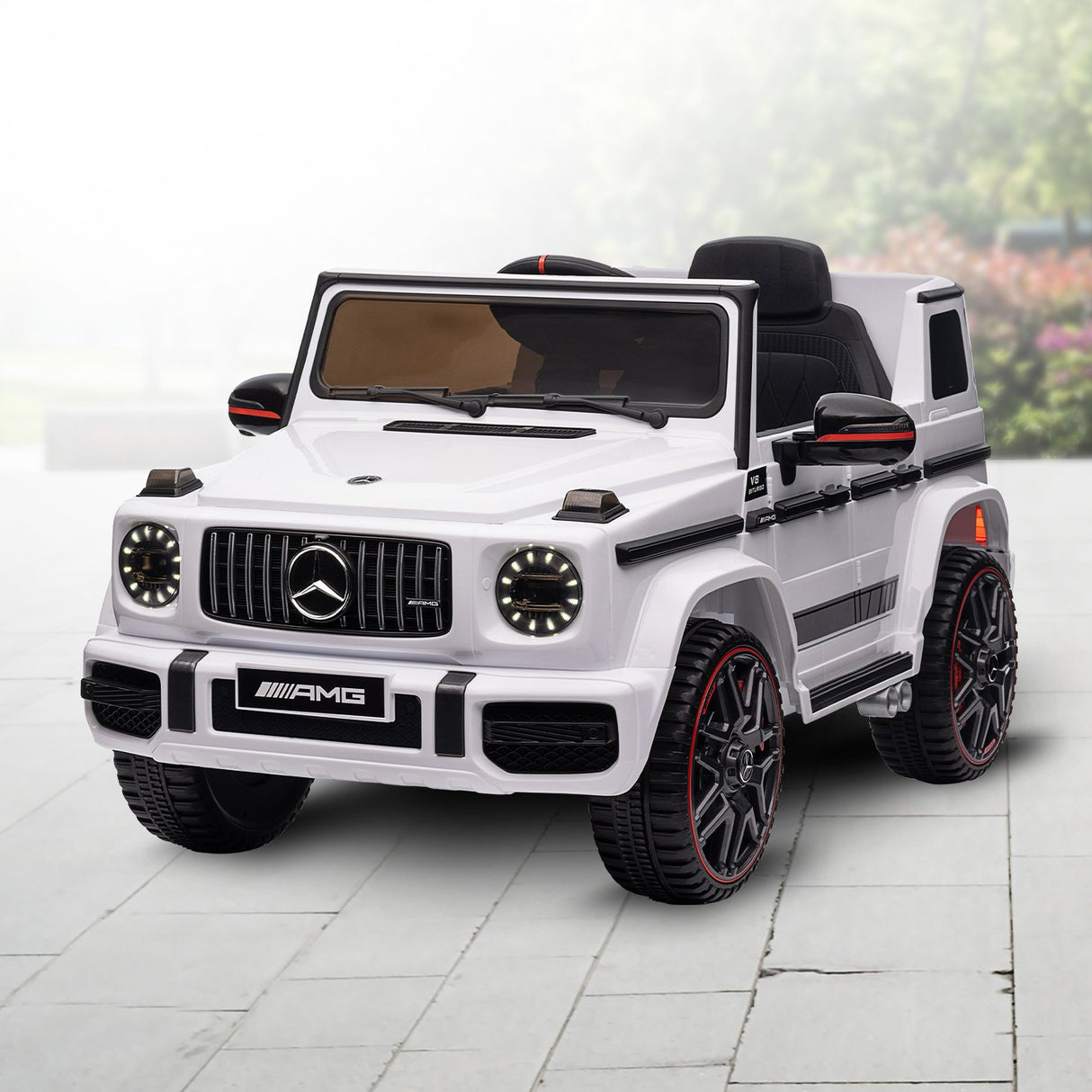 Mercedes Benz AMG G63 Licensed Kids Ride On Car Remote Control - White