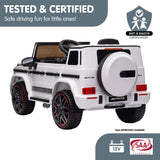 Mercedes Benz AMG G63 Licensed Kids Ride On Car Remote Control - White - Extra Image