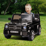 Mercedes Benz AMG G65 Licensed Kids Ride On Electric Car - Black - Close-Up Angle