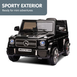 Mercedes Benz AMG G65 Licensed Kids Ride On Electric Car - Black - Low Angle