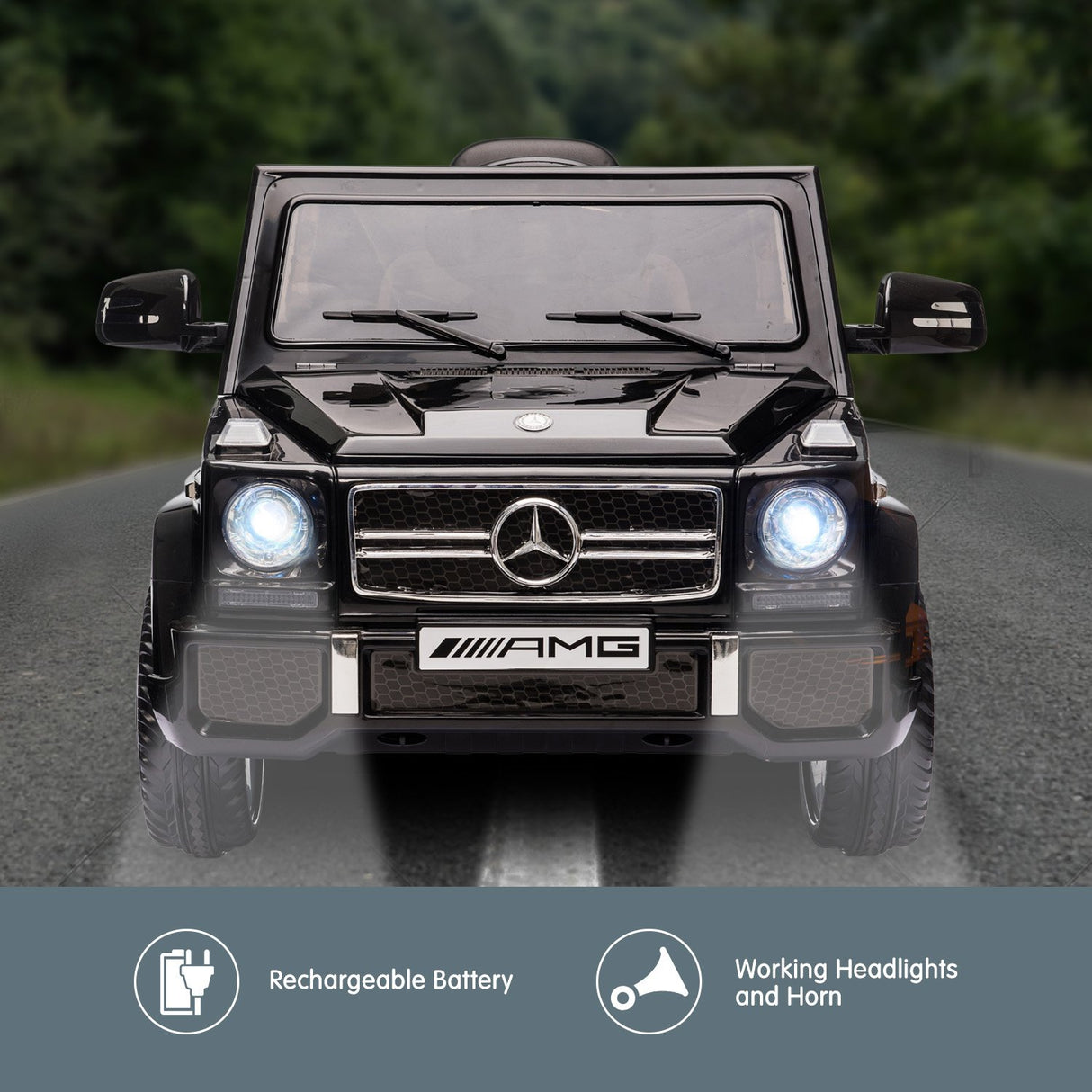 Mercedes Benz AMG G65 Licensed Kids Ride On Electric Car - Black