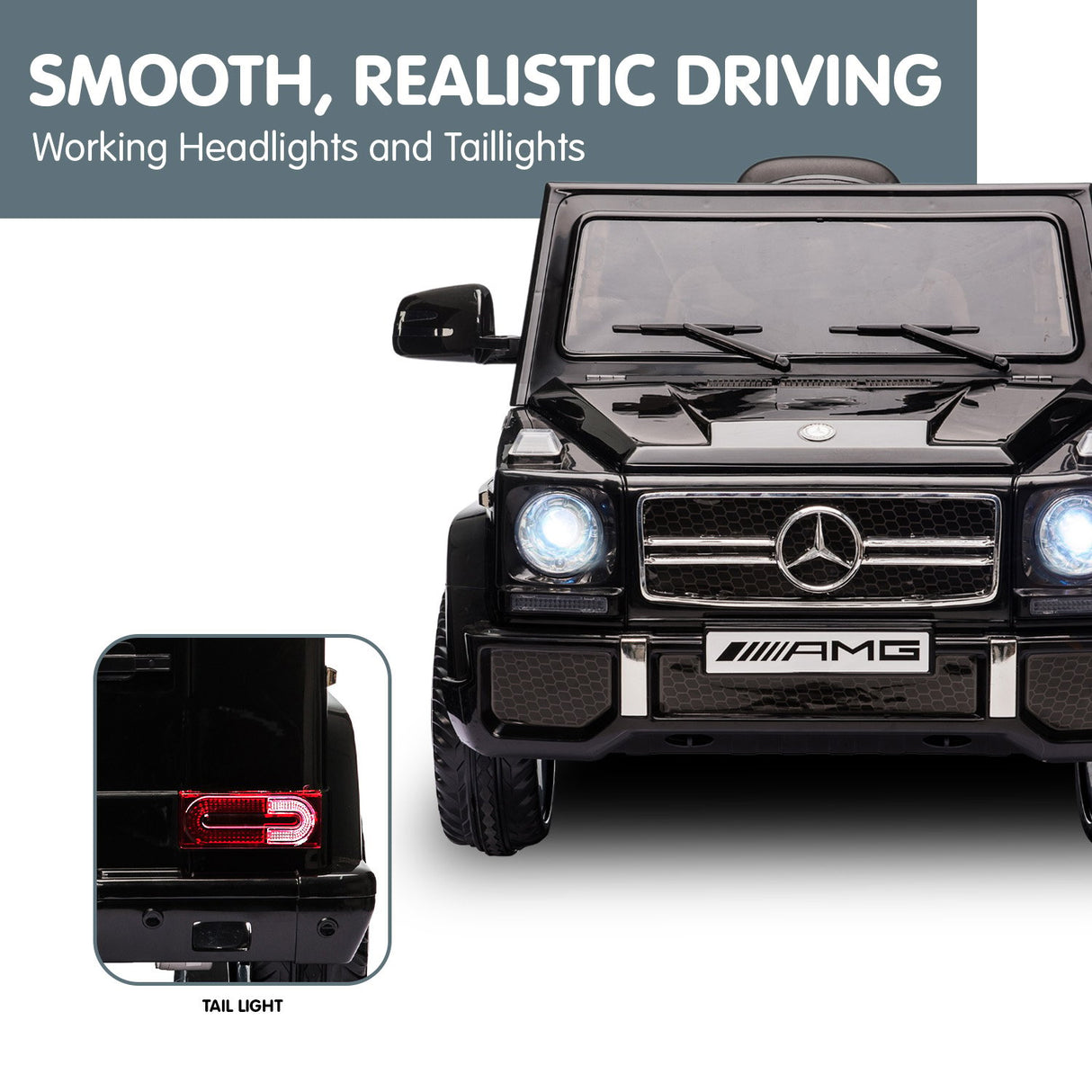 Mercedes Benz AMG G65 Licensed Kids Ride On Electric Car - Black