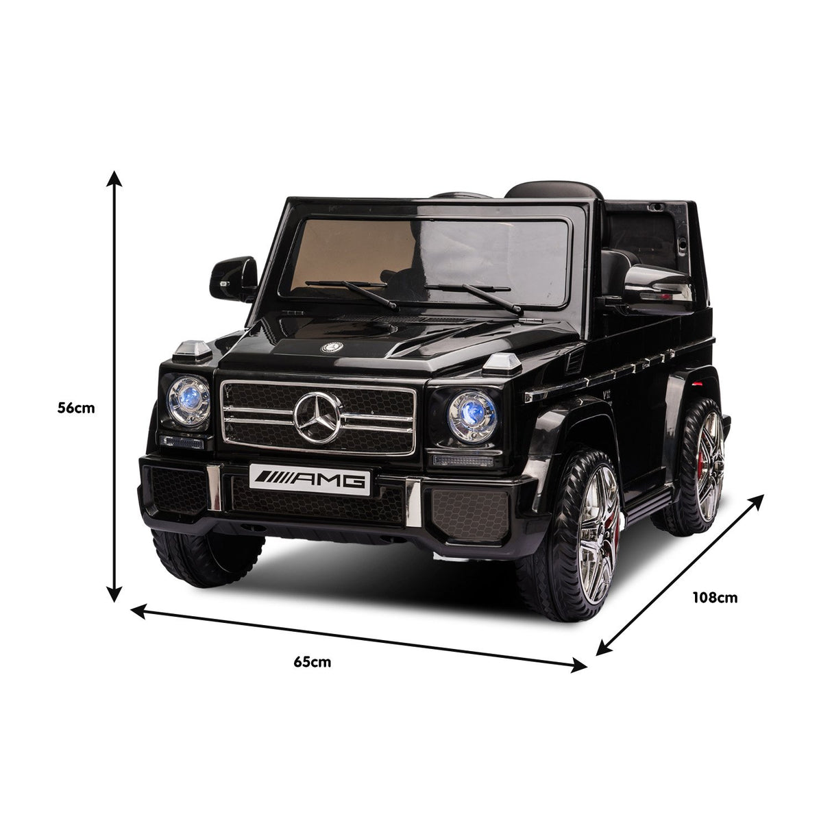 Mercedes Benz AMG G65 Licensed Kids Ride On Electric Car - Black
