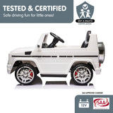 Mercedes Benz AMG G65 Licensed Kids Ride On Car Remote Control White